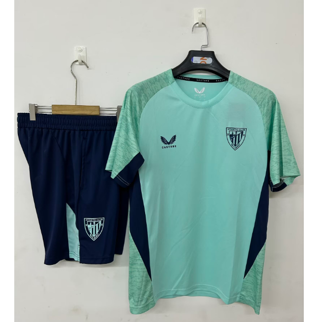 2025-26 Athletic Club Bilbao Green Training Vest Kits Shirt with Shorts